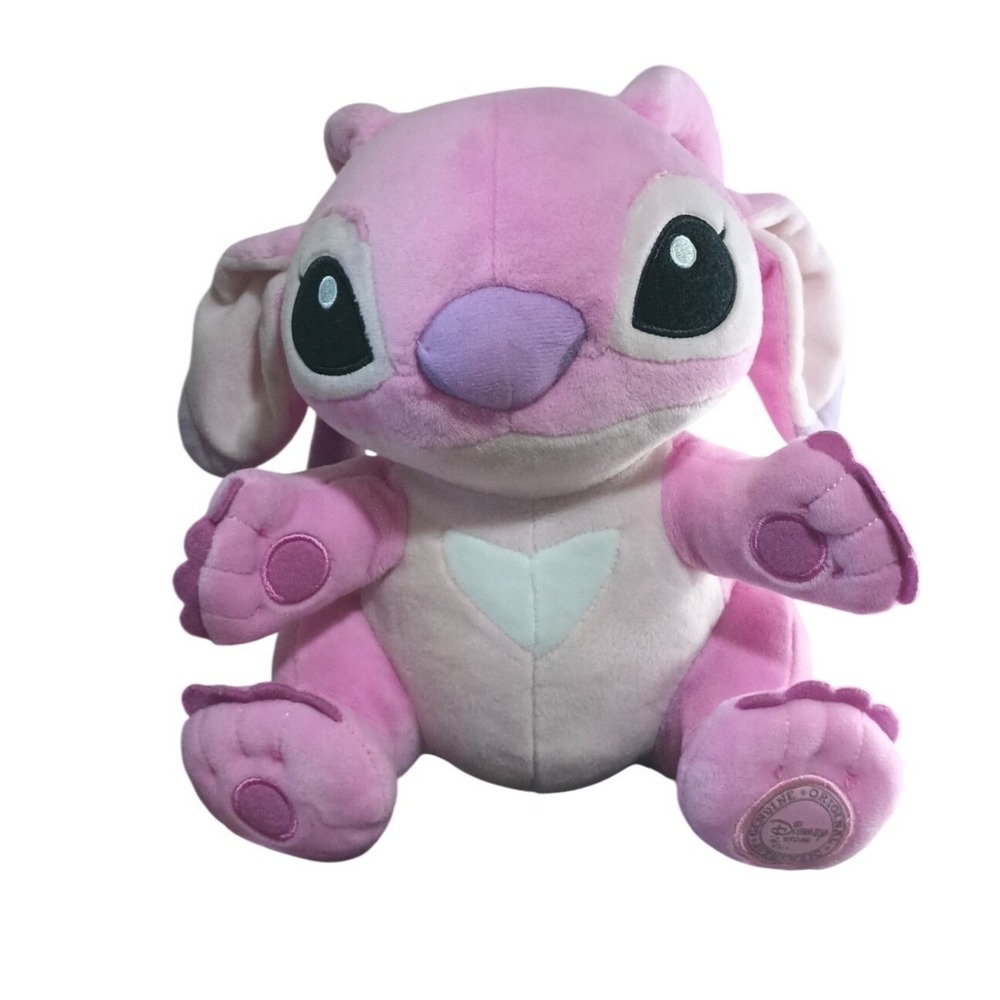 Disney Store Angel Plush Lilo & Stitch Pink Experiment 624 Soft Toy Authentic